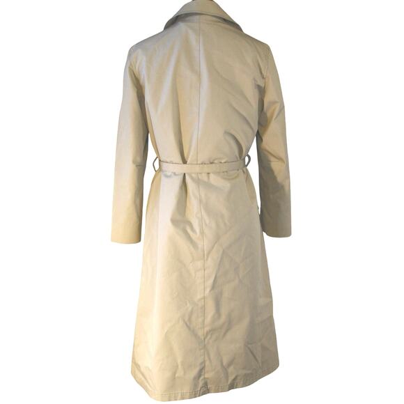 London Fog Vintage Tan Trench Coat Zip-Out Liner Belted Classic Size 10P - Picture 2 of 8